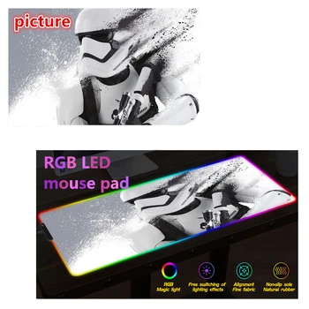 

FFFAS RGB LED mouse pad custom DIY Mouse Pad Sexy rgb Backlit Pad Large Mousepad Gamer Gaming Playmat Customized Computer XL mat