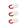 3pcs red white