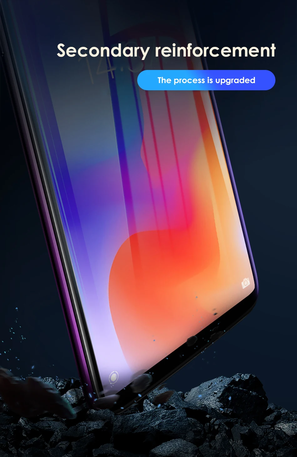 Benks VPRO Protective Tempered Glass For Xiaomi 9 Screen HD 0.3mm Ultra-thin Curved Edge Full Cover Screen Protector Front Film (5)