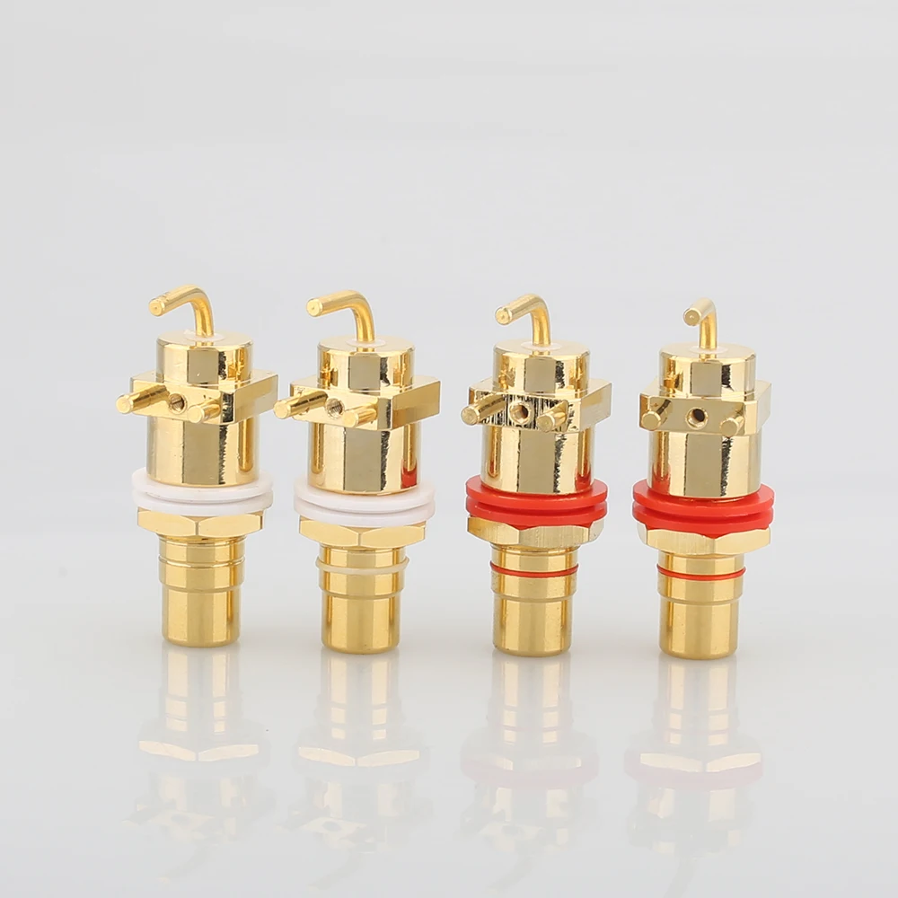 Высококачественная позолоченная розетка RCA HIFI 10 шт.|socket adapter|adapter rcaadapter jack |