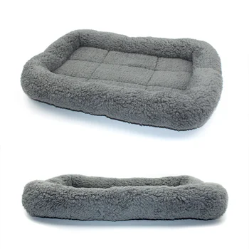 

Pet Dog Beds Gray Warm Soft Blanket for Small Medium Pet Cat Sleeping Mat Mattress Cushion