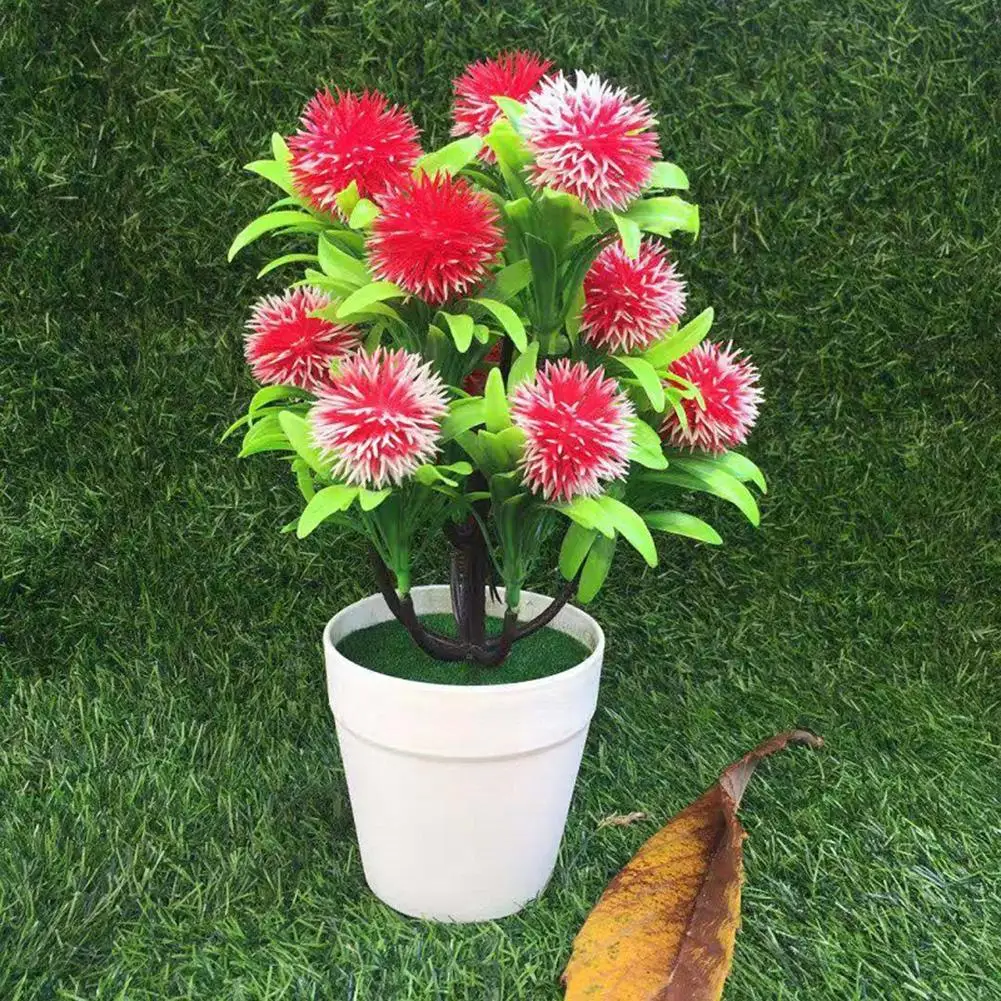 Artificial Flower Plant Potted Bonsai Hotel Garden Party Office Desktop Ornament | Дом и сад