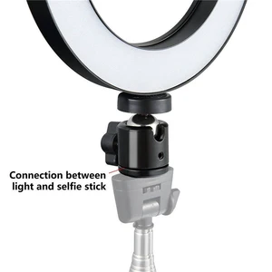 Image 4 - 9CM/16CM lampa pierścieniowa LED Set możliwość przyciemniania 3200K 5500K pierścieniowa lampa do makijażu i statyw do studia fotograficznego oświetlenie fotograficzne