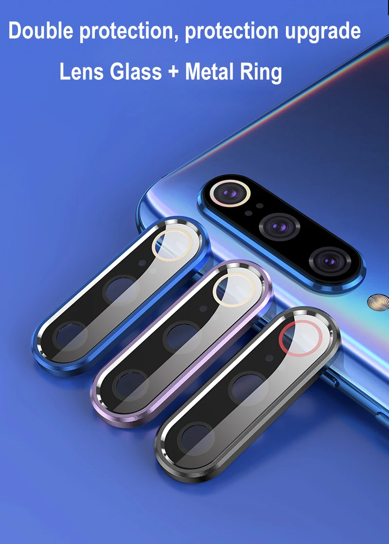 10 шт. защита для экрана объектива камеры для Xiaomi Mi 9 SE закаленное стекло+ металлический Задний защитный чехол для объектива для Xiaomi Mi 9SE