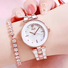Luxury Elegant Multi-color Stainless Steel Belt Women's Watch Quartz Waterproof Girl Wristwatches Relogio Gift Female Watches