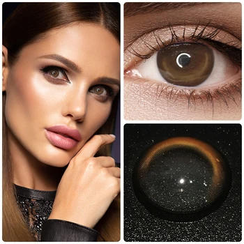 

2pcs/1 pair Colored Contact Lenses Series Eye Natural Looking Color Contact Lenses Year Toss Contact Lens for Eyes