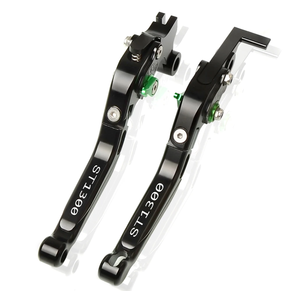 Для Honda ST1300 ST 1300 ST-1300 2008 2009-2012 CNC регулируемые, для гонок мотоцикла сцепные рычаги аксессуары для мотоциклов - Цвет: GEBKBKBK