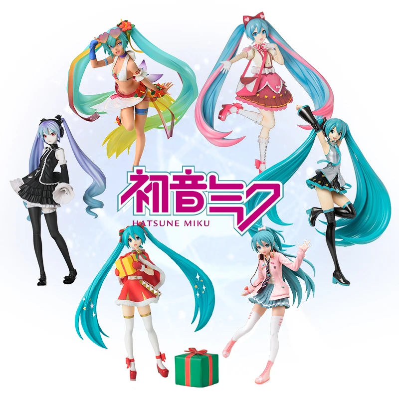 Экшн-фигурки TAITO из Аниме Сакура Хатсуне Мику игрушки для девочек фигурки ПВХ