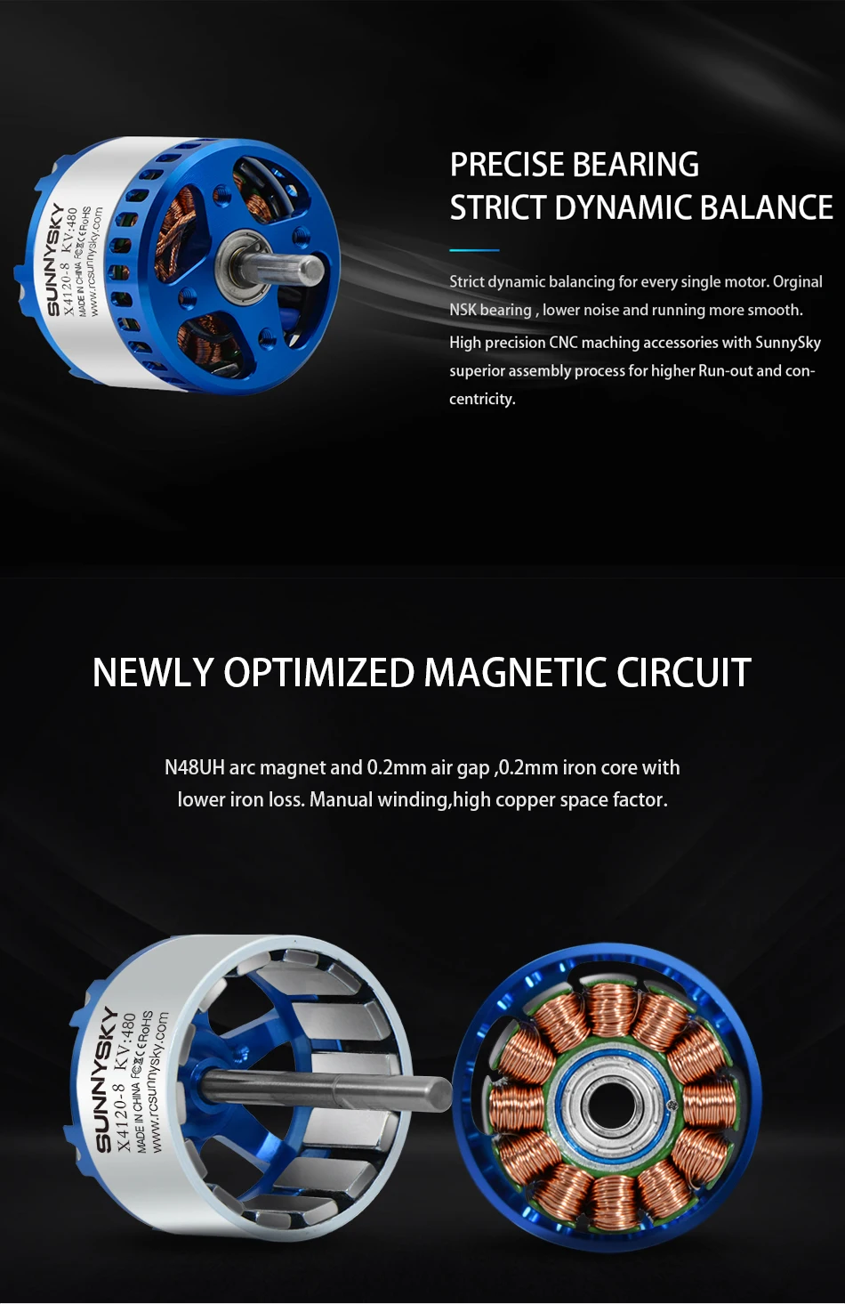 SUNNYSKY X4120-III X4125-III X4130-III 310KV 420KV 440KV 465KV 480KVBrushless двигатель для Квадрокоптер с дистанционным управлением самолетов с неизменяемой геометрией крыла самолета