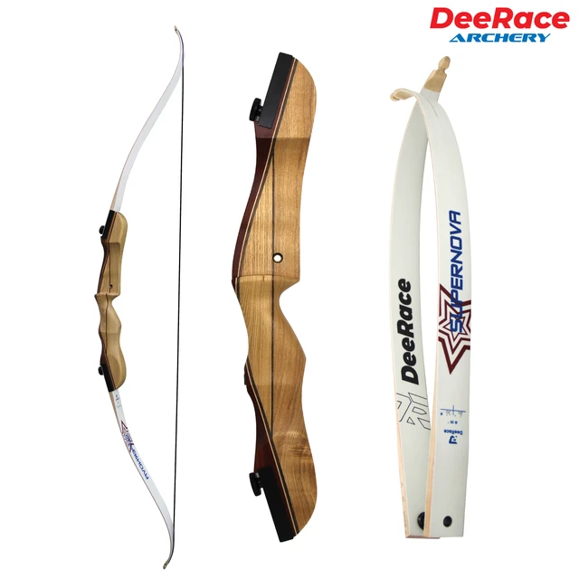 Arc Recurve 30 Lb / 40 Lb Riser en alliage Arc long droit Débutant