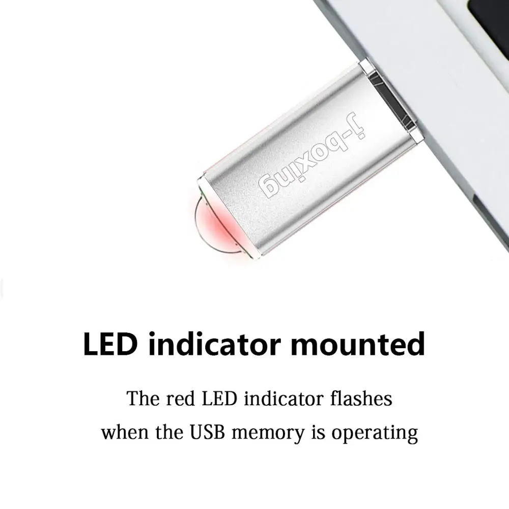 J boxing серебристый 16 ГБ USB флэш накопитель прямоугольная карта памяти флешка для