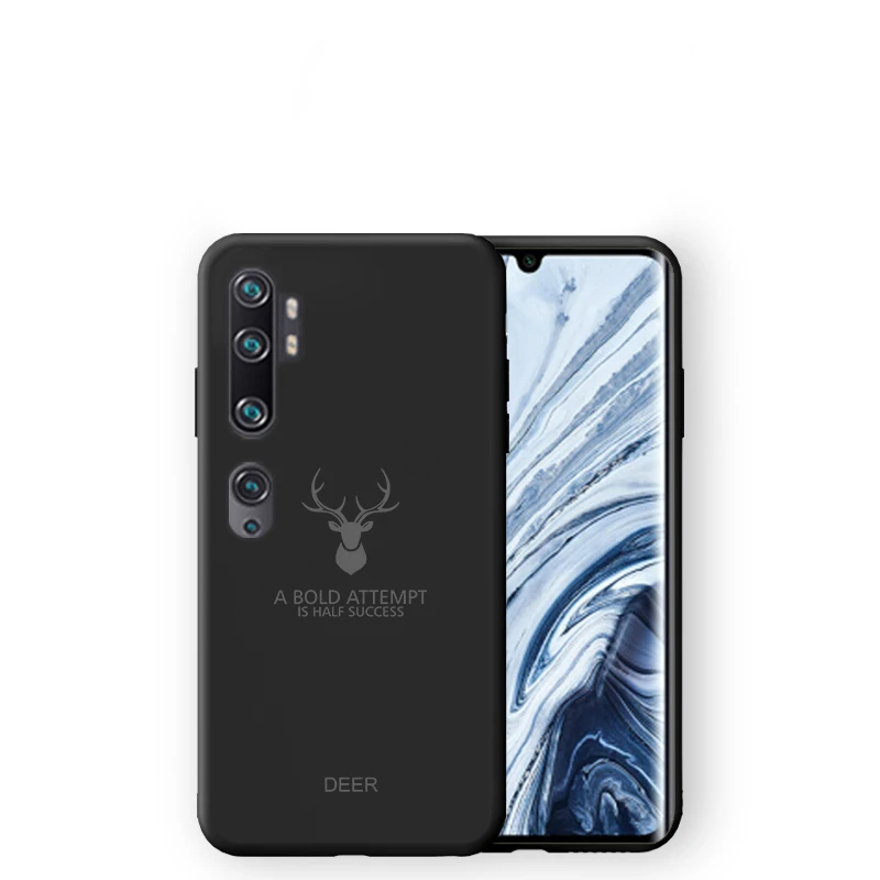 Для Xiaomi mi Note 10 чехол силиконовый xio mi cc9 pro Чехол Мягкий ТПУ Корпус оболочка мультяшный модный ударопрочный задний чехол s - Цвет: black