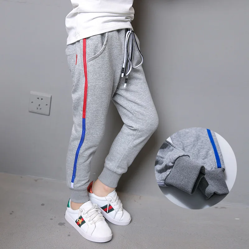 Штаны для мальчиков г., стиль, весна-осень, западный стиль, детские спортивные повседневные трикотажные штаны для мальчиков Модная одежда в Корейском стиле