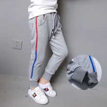 Штаны для мальчиков г., стиль, весна-осень, западный стиль, детские спортивные повседневные трикотажные штаны для мальчиков Модная одежда в Корейском стиле