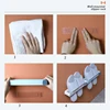 Wall Mounted Foldable Shoe Rack, Slippers Drain Storage Rack, Shoe Hanging Holder, Bathroom and Bedroom Organizer 6