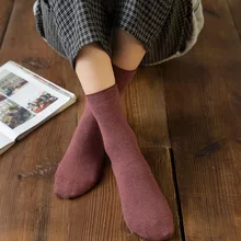 5 пар/лот, качественные женские носки осень-зима, удобные впитывающие пот носки, чистый дышащий хлопок, женские носки BDW025