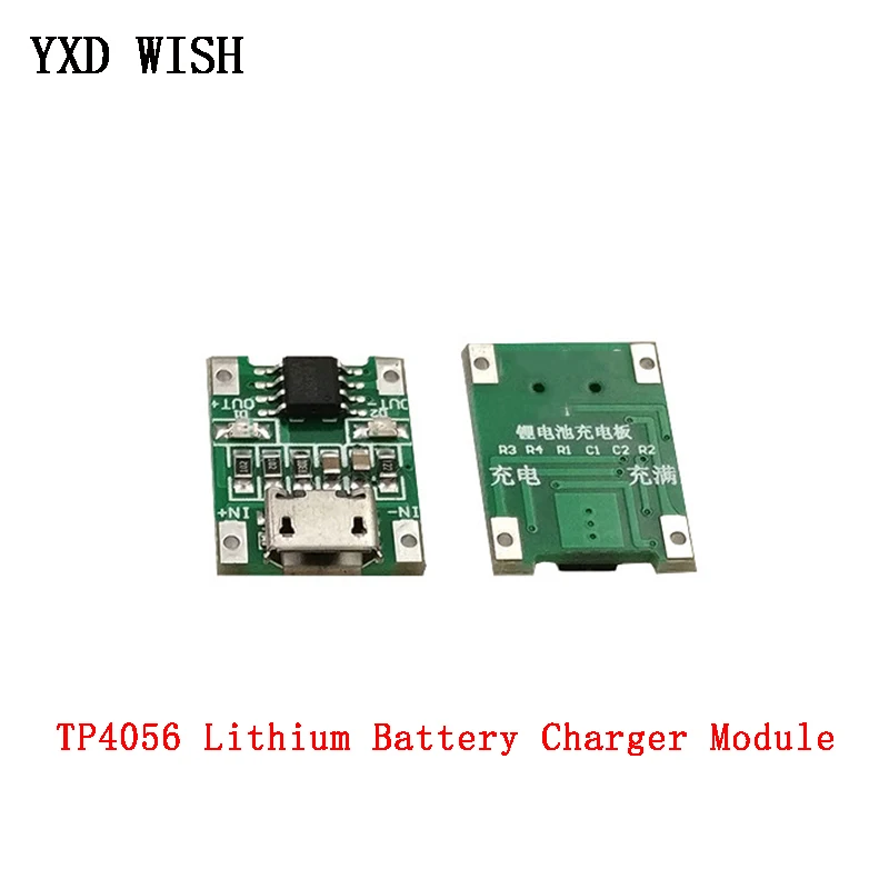 10 шт. зарядная плата TP4056 Micro USB 1A 18650|Солнечные контроллеры| |