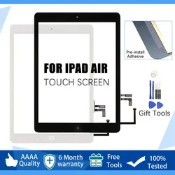 1 pçs novo para ipad ar 1 ipad 5 a1474 a1475 a1476 lcd tela de toque digitador da tela toque exterior frente display vidro substituição do painel toque