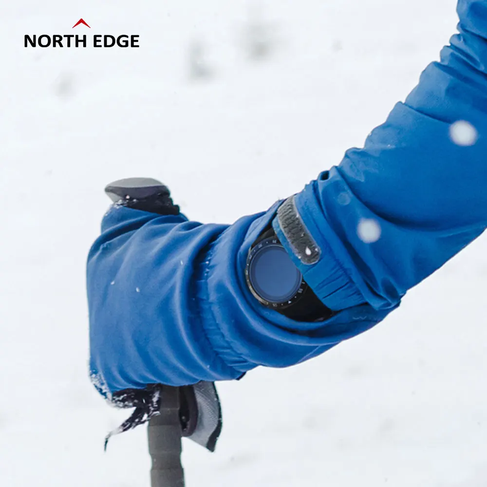 Оригинальные Смарт часы North EDGE GPS мужские спортивные с компасом атмосферным Bluetooth