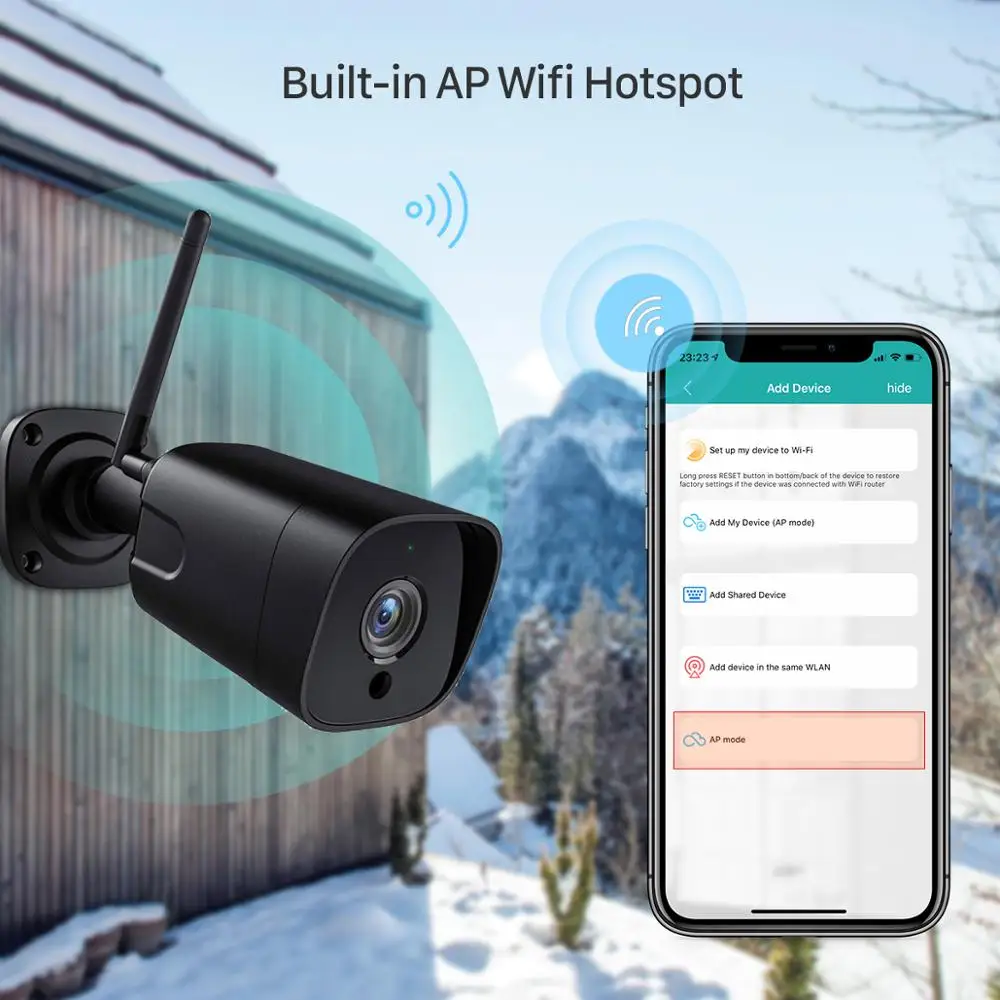 BESDER 5MP SONY сенсор водонепроницаемый 2 wayAudio Bullet Смарт IP камера безопасности WiFi