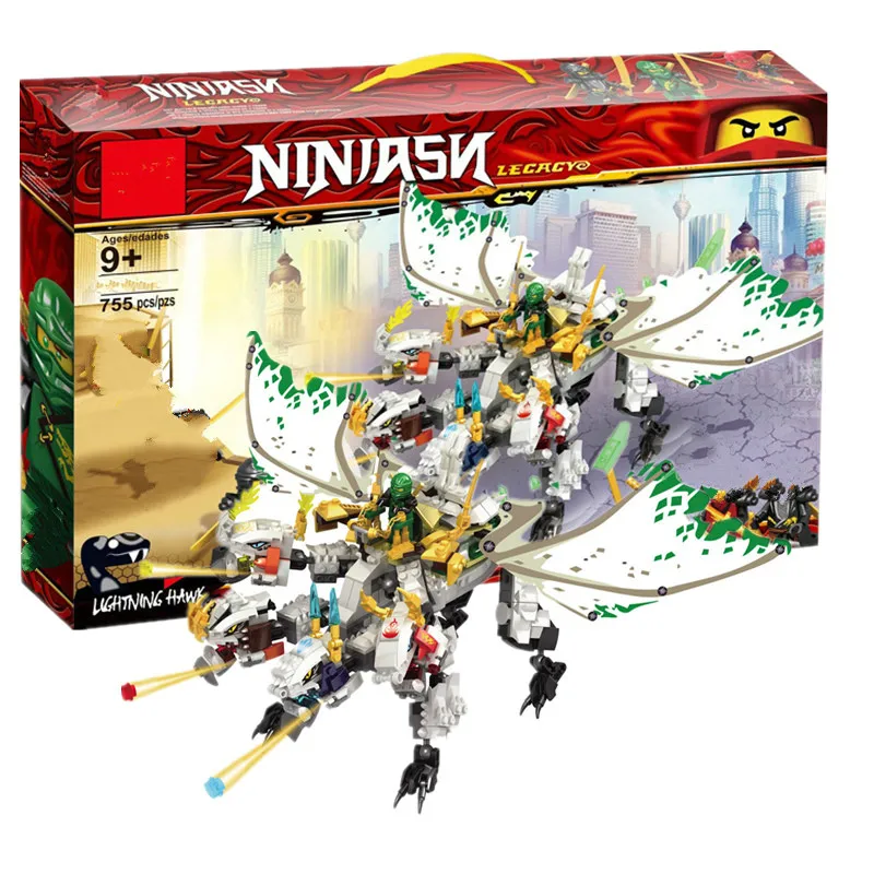 

2019 Ninja Compatible Legoinglys Ninjagoed Ultra Dragon Lloyd Model Building Blocks Bricks Educational Toys Kids Boy Gifts