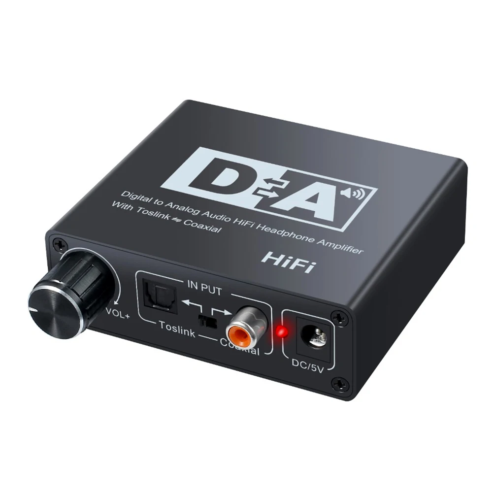 Digital Audio Amplifier 24bit 192khz for Analog Audio Converter 3 5mm Headphone Output VDX99