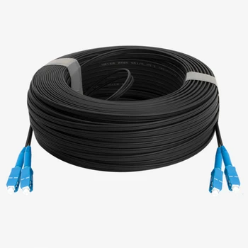 

Fiber Optic Drop Cable SC UPC to SC UPC Single Mode Simplex 2.0mm Outdoor Fiber Optic Patch Cord Optical Patch Cable