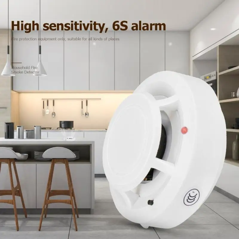 Fire Smoke Detector Alarm Household Security Sensitive Alarm Sensor Using Special Design of Photosensitive Sensor for home Alarm