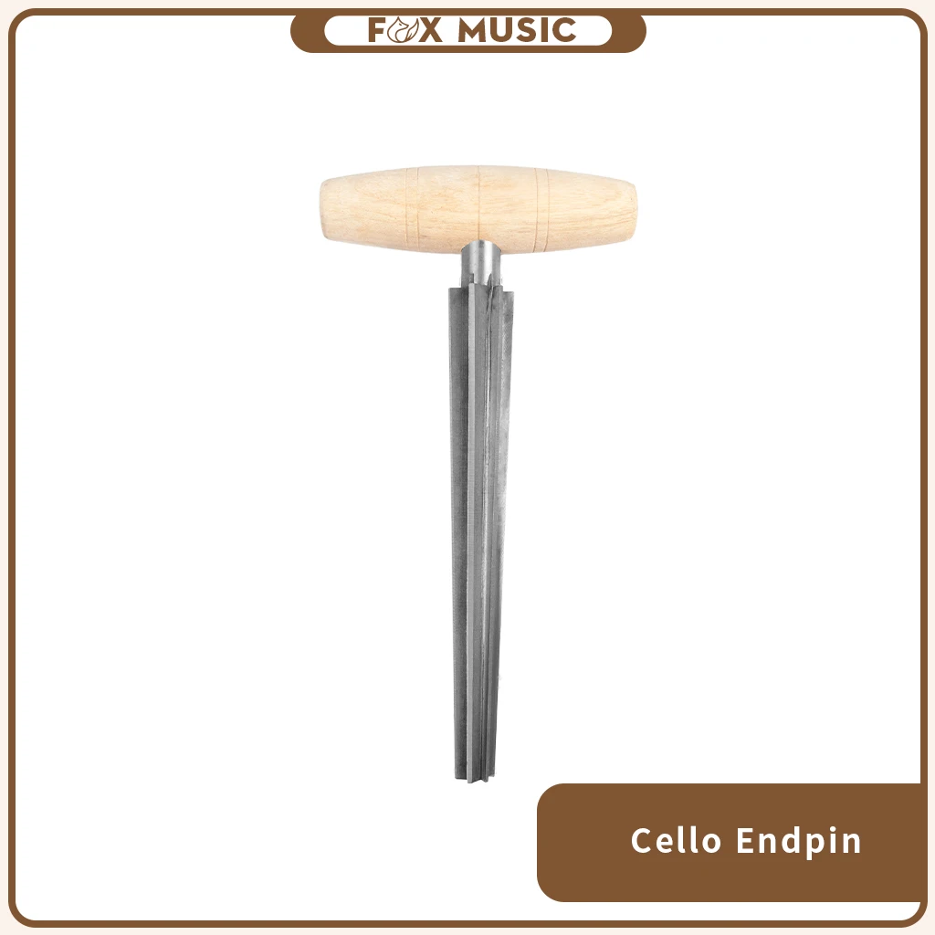 

Cello Endpin Hole Reamer Shave 1:17 Taper with Wood Handle Luthier Tool Cello Parts and Accessaries New