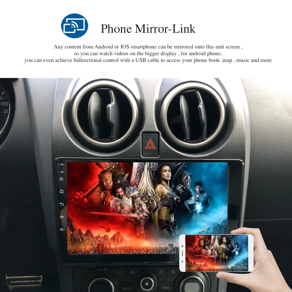 Flash Deal Android 9.0 2 Din GPS Multimedia for Nissan Qashqai 2008 - 2013 J10 Car Radio PX6 DSP IPS HDMI 4Gb+64Gb RDS WIFI BT USB Free Map 1