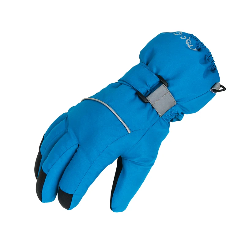 Children five finger ski gloves kids warm soft gloves