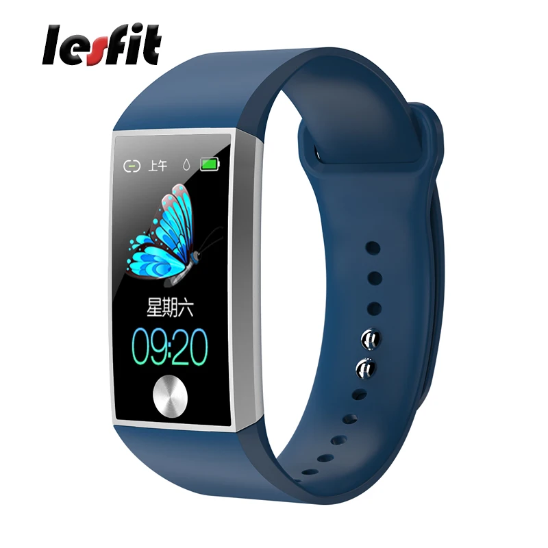 Мужской смарт-браслет Lesfit спортивный цифровой браслет для девушек на Android