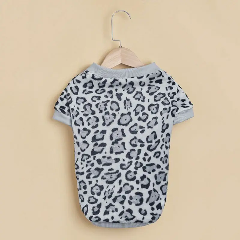 Leopard Print Sweater for Dog | Pullover Dog Clothing | Dog Winter Clothes