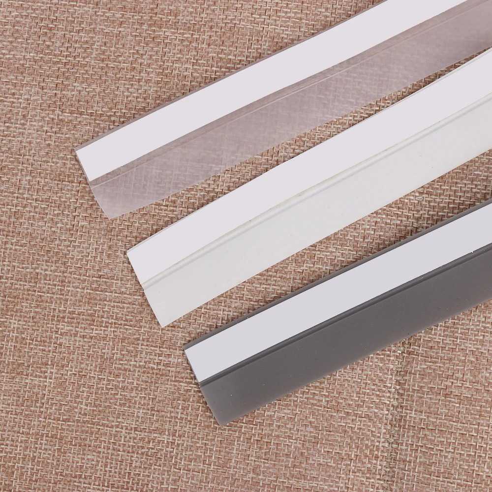 Silicone Transparent Sealing Strips Windproof Waterproof Adhesive Tapes Wall Stickers Home Bathroom Bar Door Window 1M