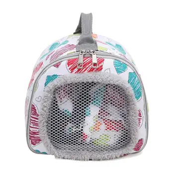 

Small Pet Carrier Portable Breathable Carrying Bag Hamster Totoro Hedgehog Dutch Pig Pet Carrying Case Plush Inside Tote Bag 20E