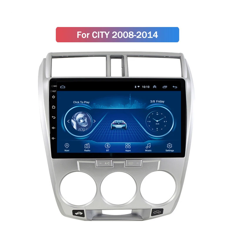 Популярный GPS стерео для Honda City 08-14 Android Smart большой экран дисплей заднего вида
