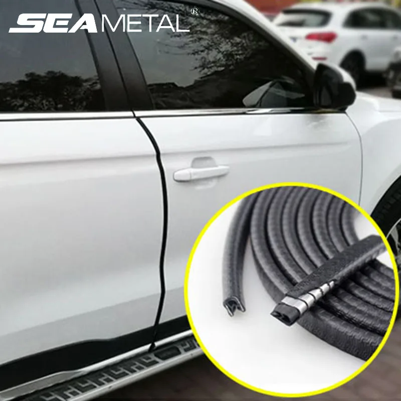 5M/10M Car Door Strips Rubber Edge Protective Strips Side Door Moldings Adhesive Scratch