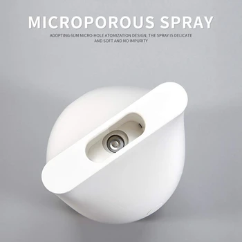 

ABRA-Portable USB Mini Humidifier, 320Ml Cool Mist Humidifier Desktop Car Air Humidifier Diffuser with Night Light, 8 Hours Auto