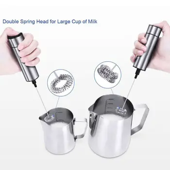 

Handheld Electric Milk Frother Ideal Gift for Coffee Matcha Tea Milk Lovers G8TC