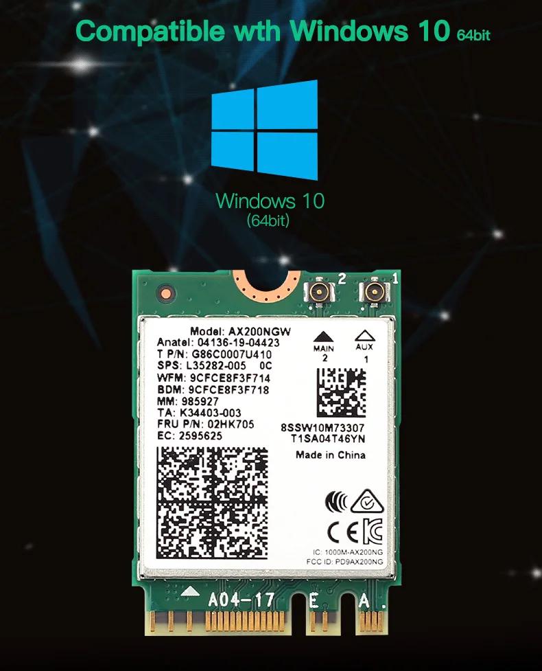 placa de rede intel 9260 ax210 adaptador para portátil