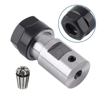 

HLZS-Er11 5Mm Motor Shaft Collet Chuck Spindle Extension Rod Inner + Er11 Spring Collet For Cnc Milling Machine