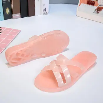 

Women's Summer Slippers Ladies Open Toe Beach Slip On Flat Shoes Woman Comfortable Casual Slippers Female Fashion 2020 New