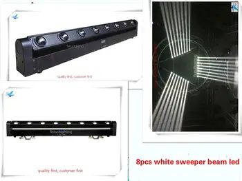 

E-10pcs High power Led bar strip beam moving head 8*10w LumiEngin white LED sharpy beam dj stage light