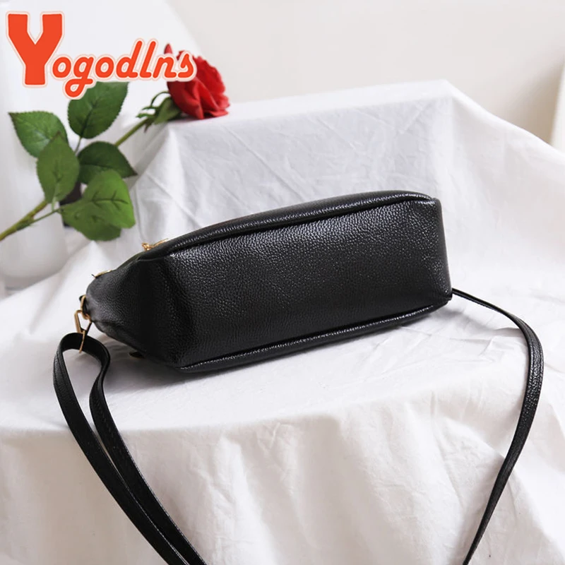 Soft PU Leather Crossbody Bag For Women Bowknot Shoulder Bag Multifunction Messenger Bag New Small Lady Handbag Bo