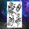 Butterfly Rose Flower Temporary Tattoos For Women Adult Kids Girl Feather Snake Scorpion Fake Tattoo Neck Arm Hands Small Tatoos 5
