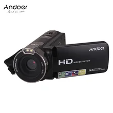 Andoer модернизированная 1080P Full HD Цифровая видеокамера Портативная Домашняя DV с вращающимся 3,0 дюймовым ЖК-экраном 16 цифровым зумом