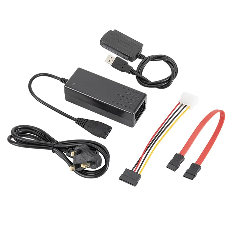 USB 2.0 to IDE SATA S-ATA 2.5 3.5 HD HDD Hard Drive Adapter Converter Cable MY 