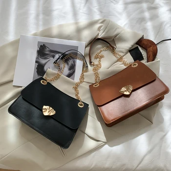 

Simple Scrub PU Crossbody Bag Women Shell Hasp Hit Color Ladies Shoulder Messenger Handbags