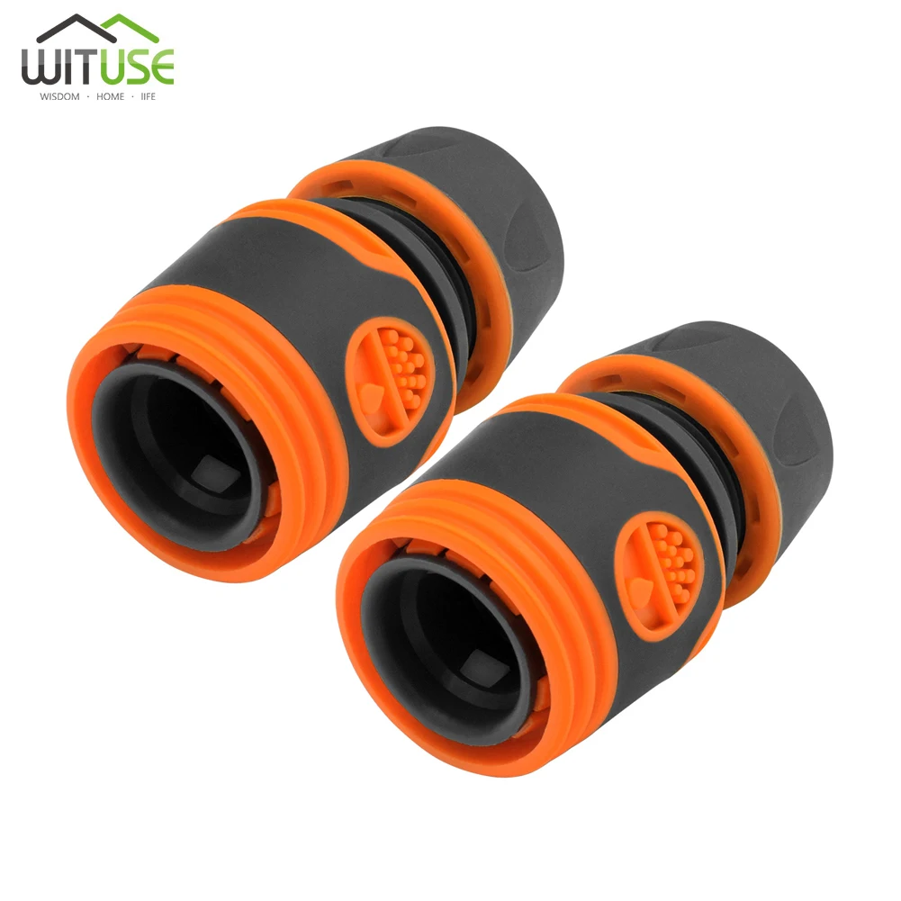 Garden High Pressure Power Water Gun Washer Water Jet Watering Sprinkler Tool Car Bike Garden Washer Hose Wand Nozzle Sprayer - Цвет: 2Pcs Hose Connector