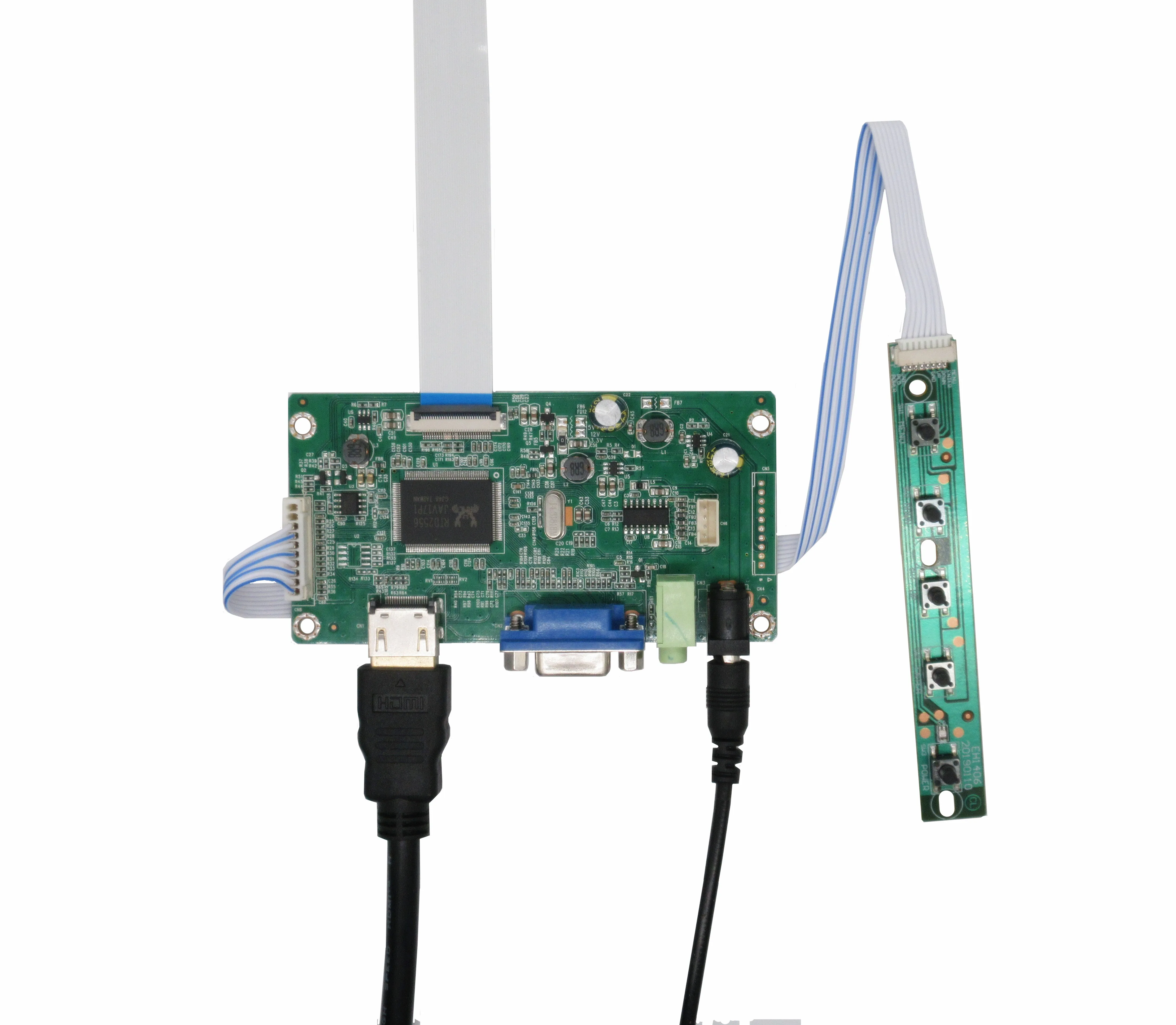 High Compatibility IPS HD LCD Screen Display Controller Remote HDMI VGA Audio 30PIN EDP Driver Control Board